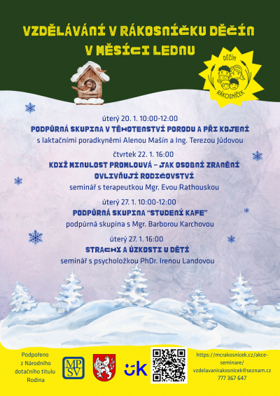 Vzděl&aacute;v&aacute;n&iacute; v R&aacute;kosn&iacute;čku Děč&iacute;n - leden 2026