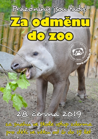 Zoo Děčín odmění školáky za snahu ve škole vstupem zdarma!